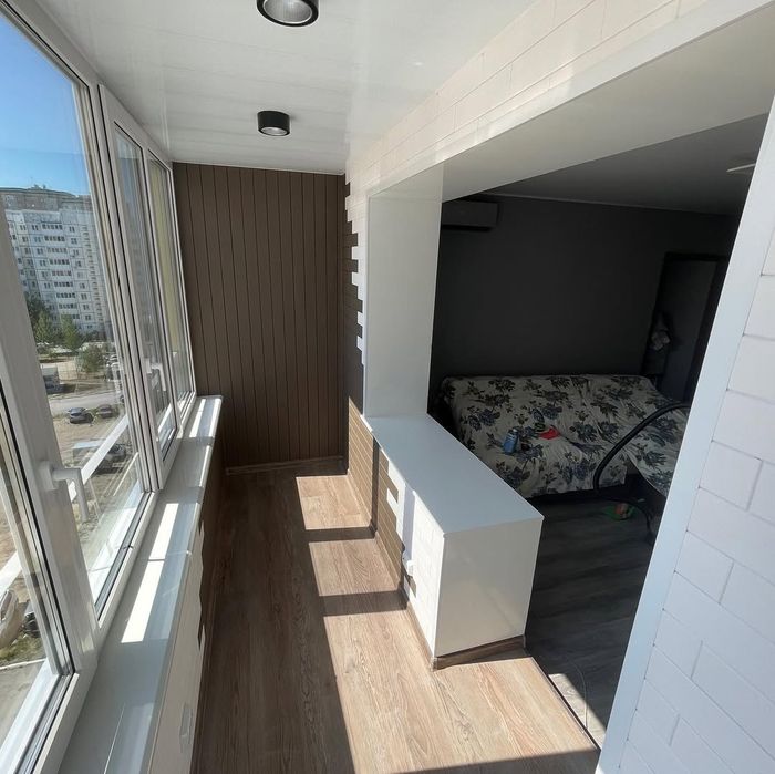 Балконы под ключ остекление застеклить балкон ремонт балкона рассрочка