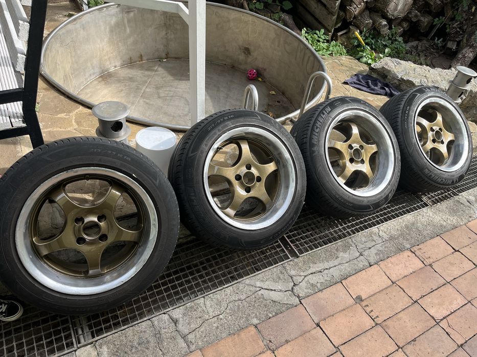 Колеса в зборі з полкой 4*100 r16 BMW Honda Lanos JDM Stance