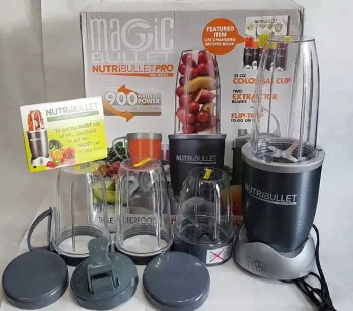блендер NutriBullet для смузі 900 Вт подрібнювач персональний потужний