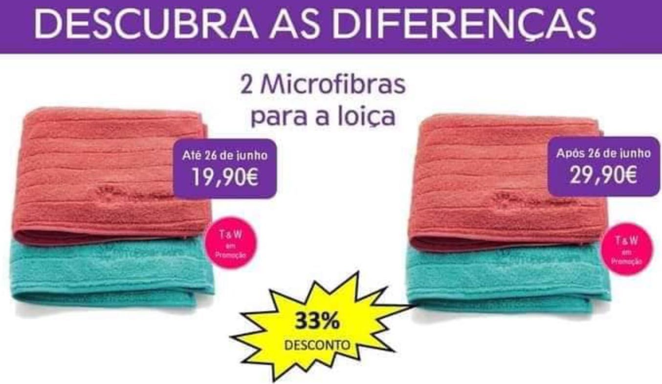 2 Panos MicroFibras para Loiça Tupperware