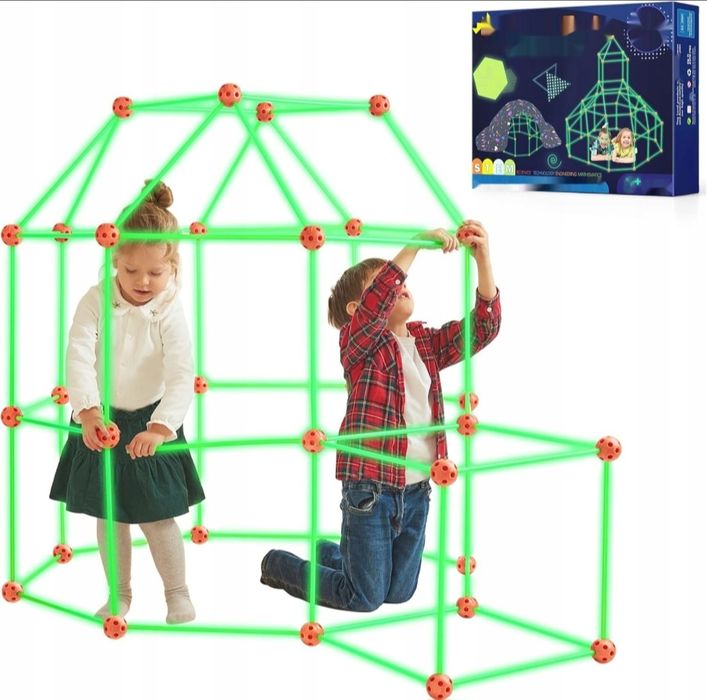 Klocki konstrukcyjne 3d dla dzieci zestaw kreatywny budowa tiny land