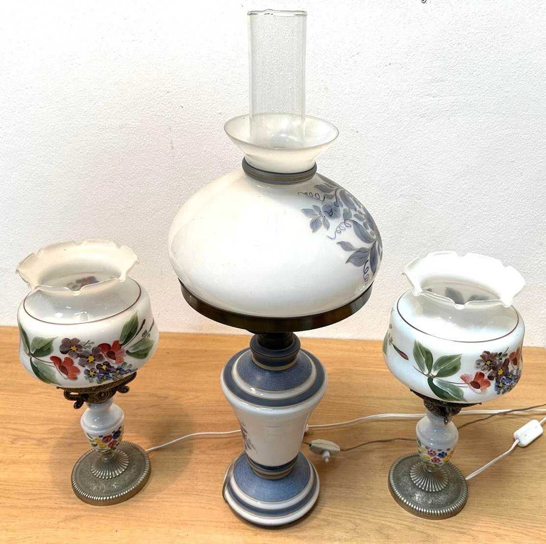 Candeeiros de mesa antigos porcelana