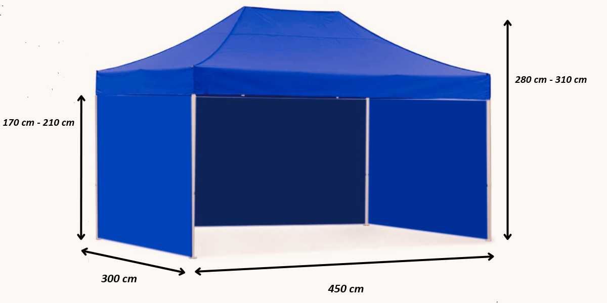 3x4.5 namiot ekspresowy handlowy pawilon ogrodowy cateringowy