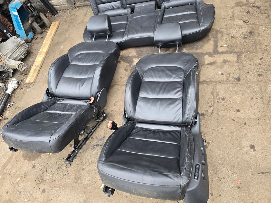 Komplet foteli skóra skoda superb II  seadan elektryka pamięć grzane