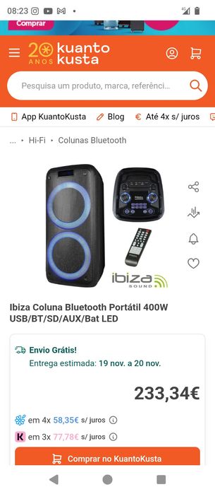 Coluna de som ibiza