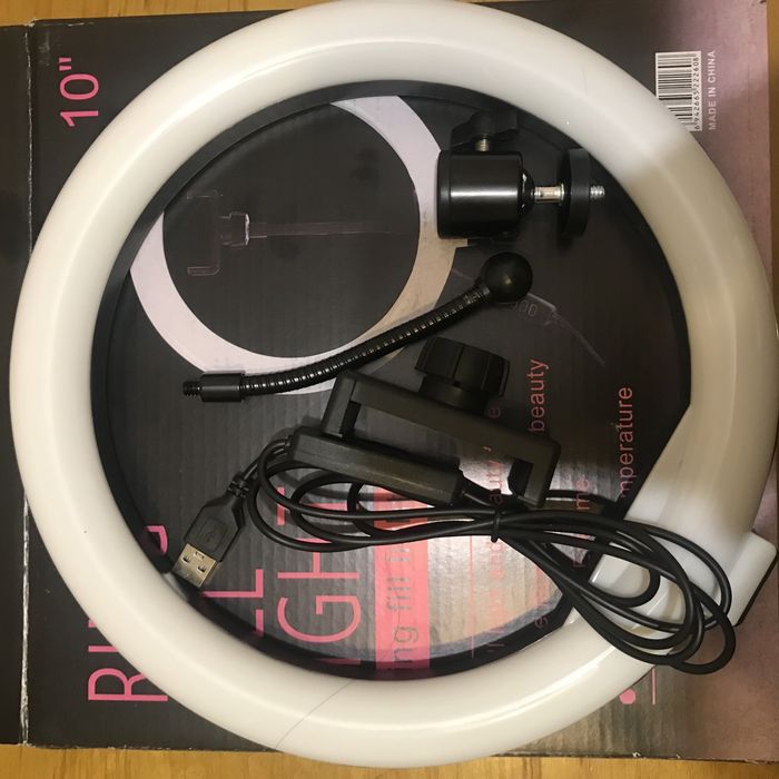 Селфі лампа 26см селфи кольцо usb