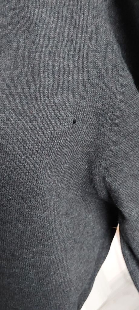 Sweter sweterek szary męski dekold w serek xxl finshley&harding