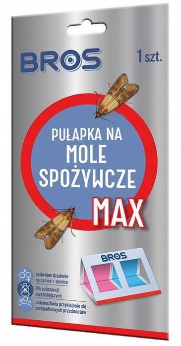 Bros - Pułapka Na Mole Spożywcze Max - Na Samce I Samice - 10 Szt.