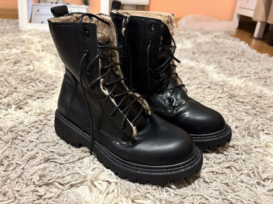 Buty zimowe czarne mocno ocieplane roz. 36