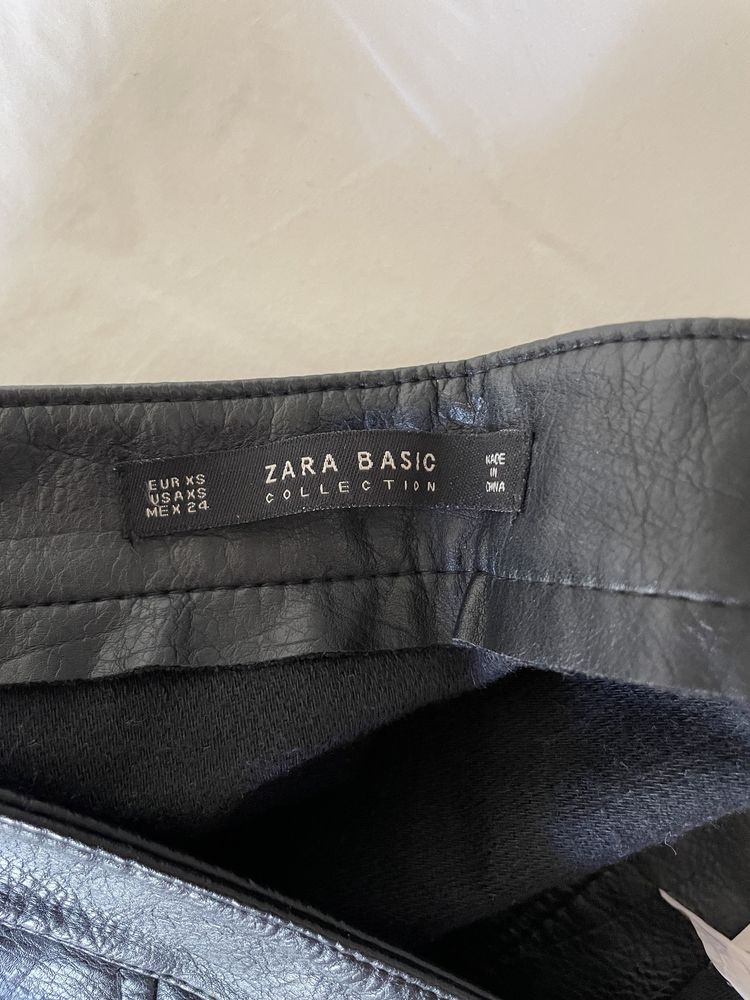 Skórzana spódniczka Zara XS