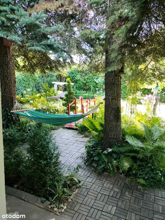 Zadbana działka rekreacyjna ROD . Murowany domek z tarasem.