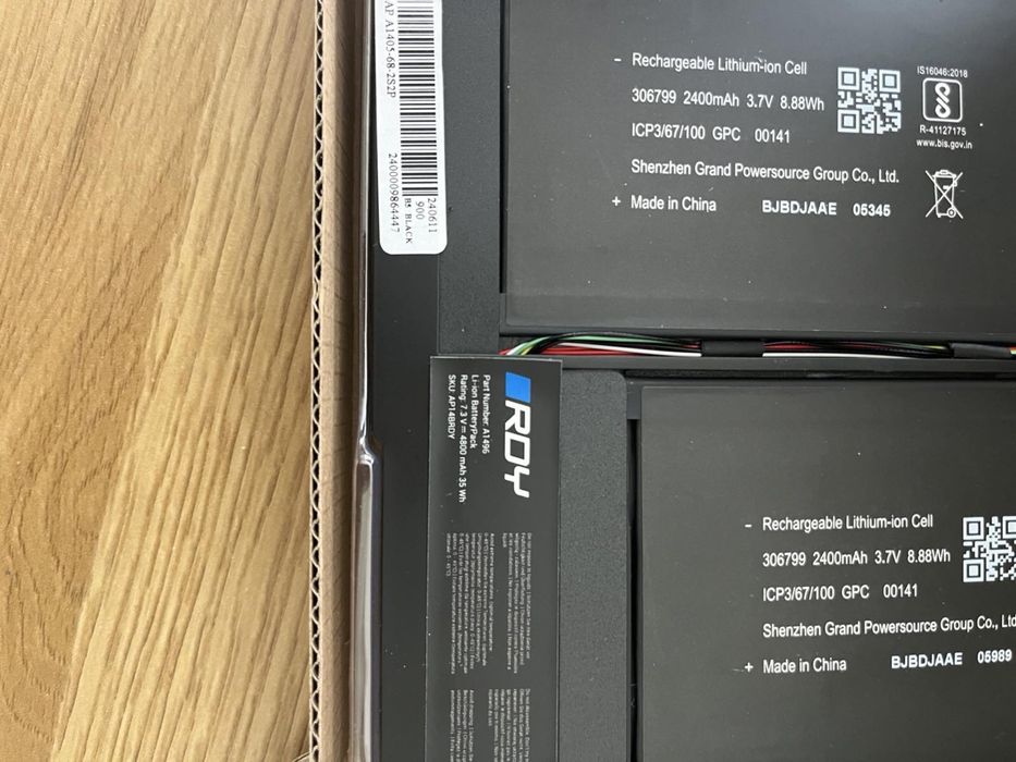 Акумулятор для ноутбука RDY  A1496 для Apple MacBook