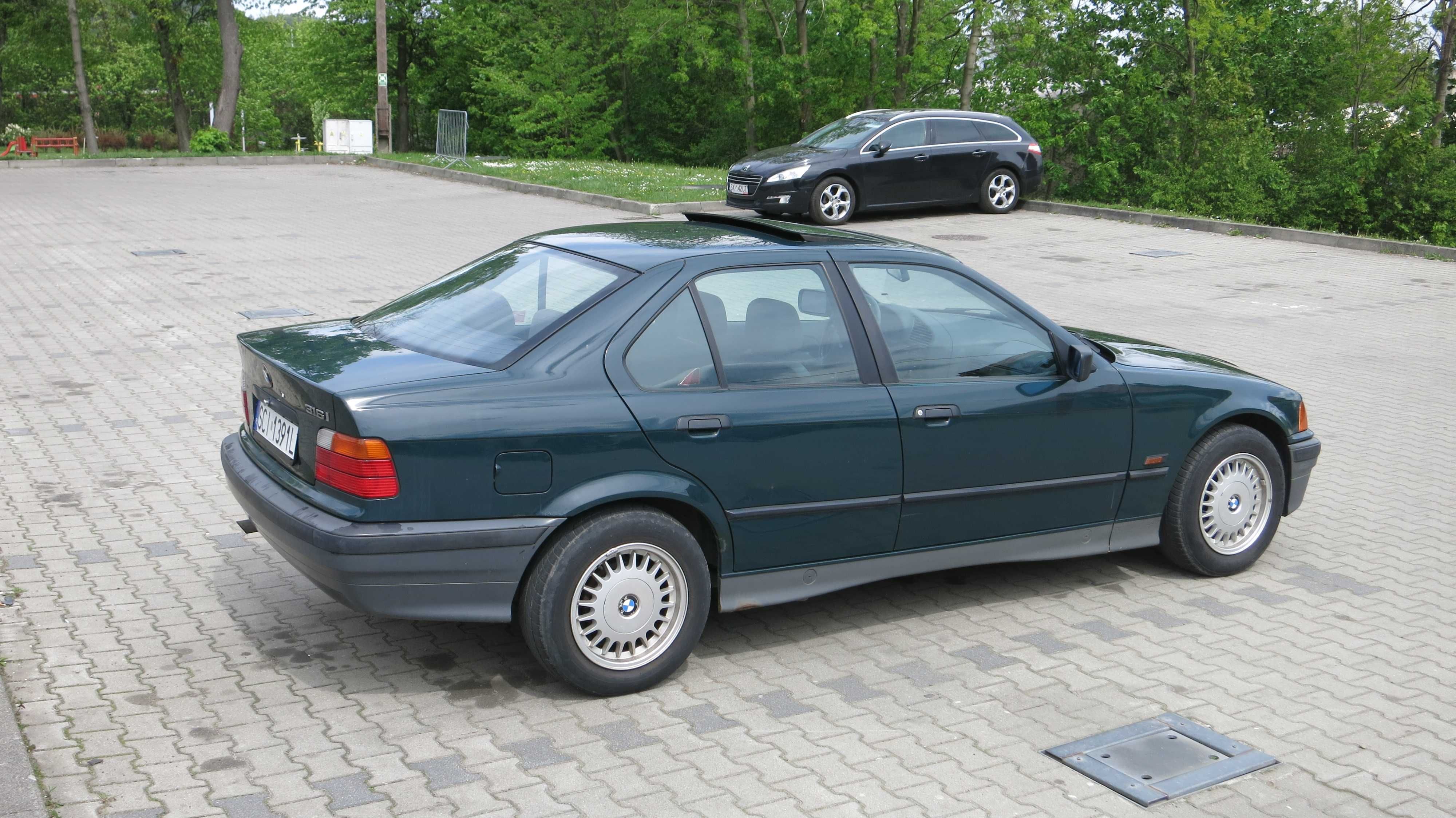 BMW e36 katalizator, dunkel-grün, Radio BMW Reverse RDS, 3 właściciel!