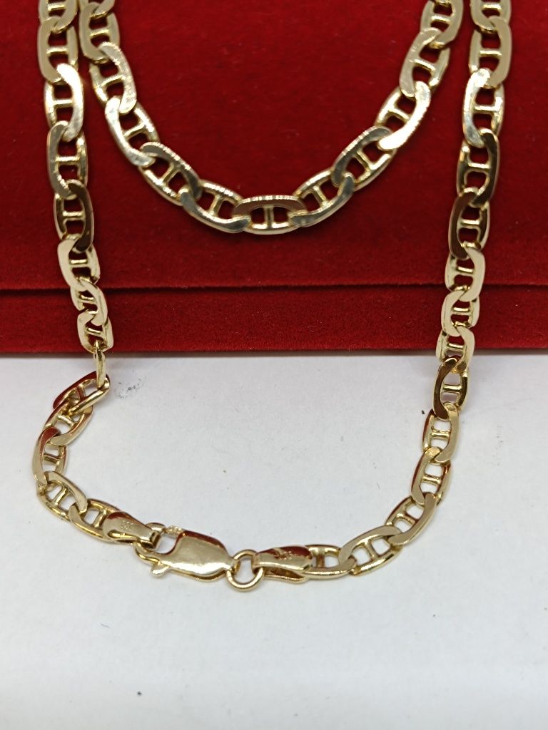 Złoty łańcuszek splot Gucci dł.52cm, złoto próby 585