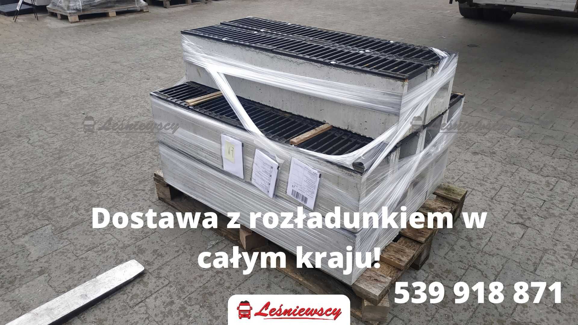 Odwodnienia linowe beton+żeliwo, kostka brukowa, studzienka KURIER
