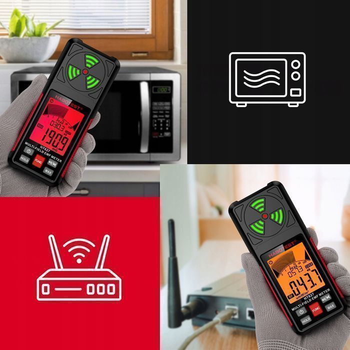 Miernik Pola Elektromagnetycznego EMF Tester Fal Radiowych Habotest