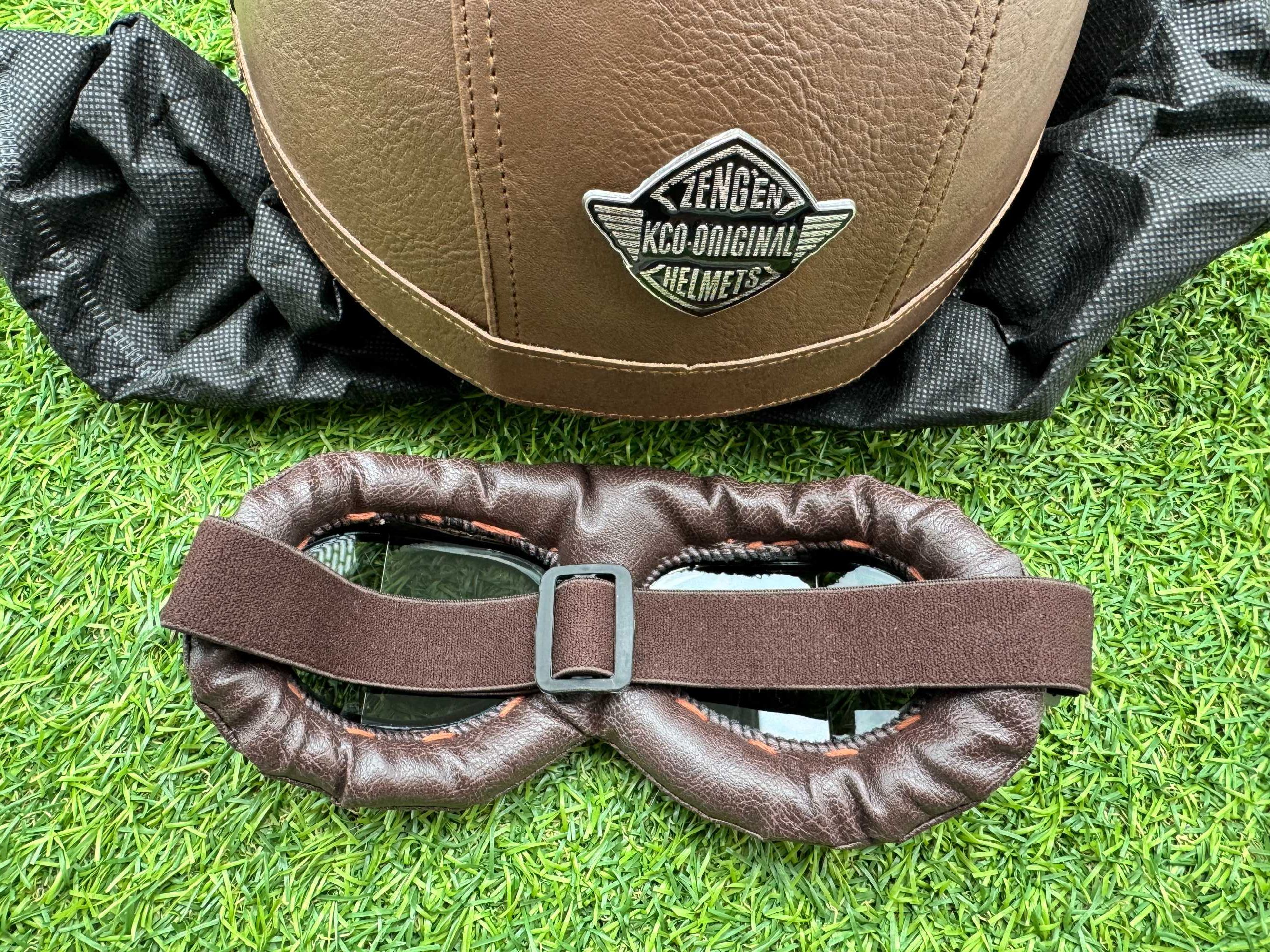 Retro kask stylizowany na Harley Davidson 55-56 cm hulajnoga motor