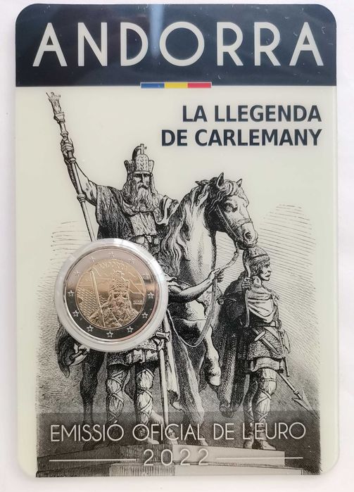 2 Euro Comemorativa - Andorra 2022 - Carlos Magno
