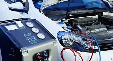 Auto Klima nabijanie klimatyzacji stary i nowy czynnik ozonowanie 
 AU