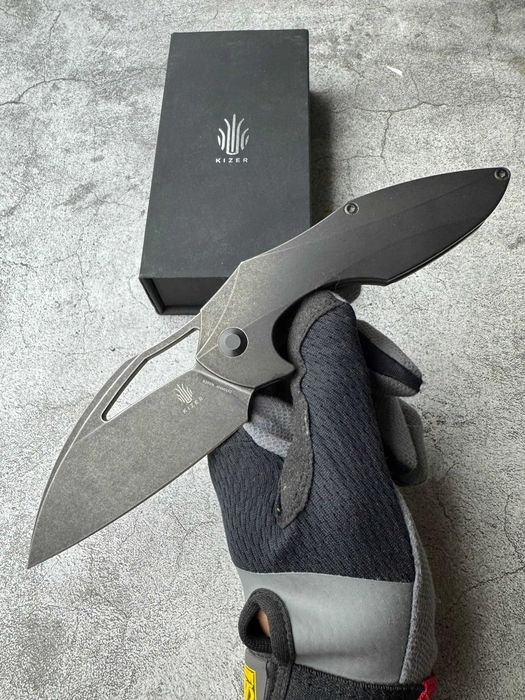 Nóż Składany Kizer Megatrium | S35VN + Tytan | Stan idealny!