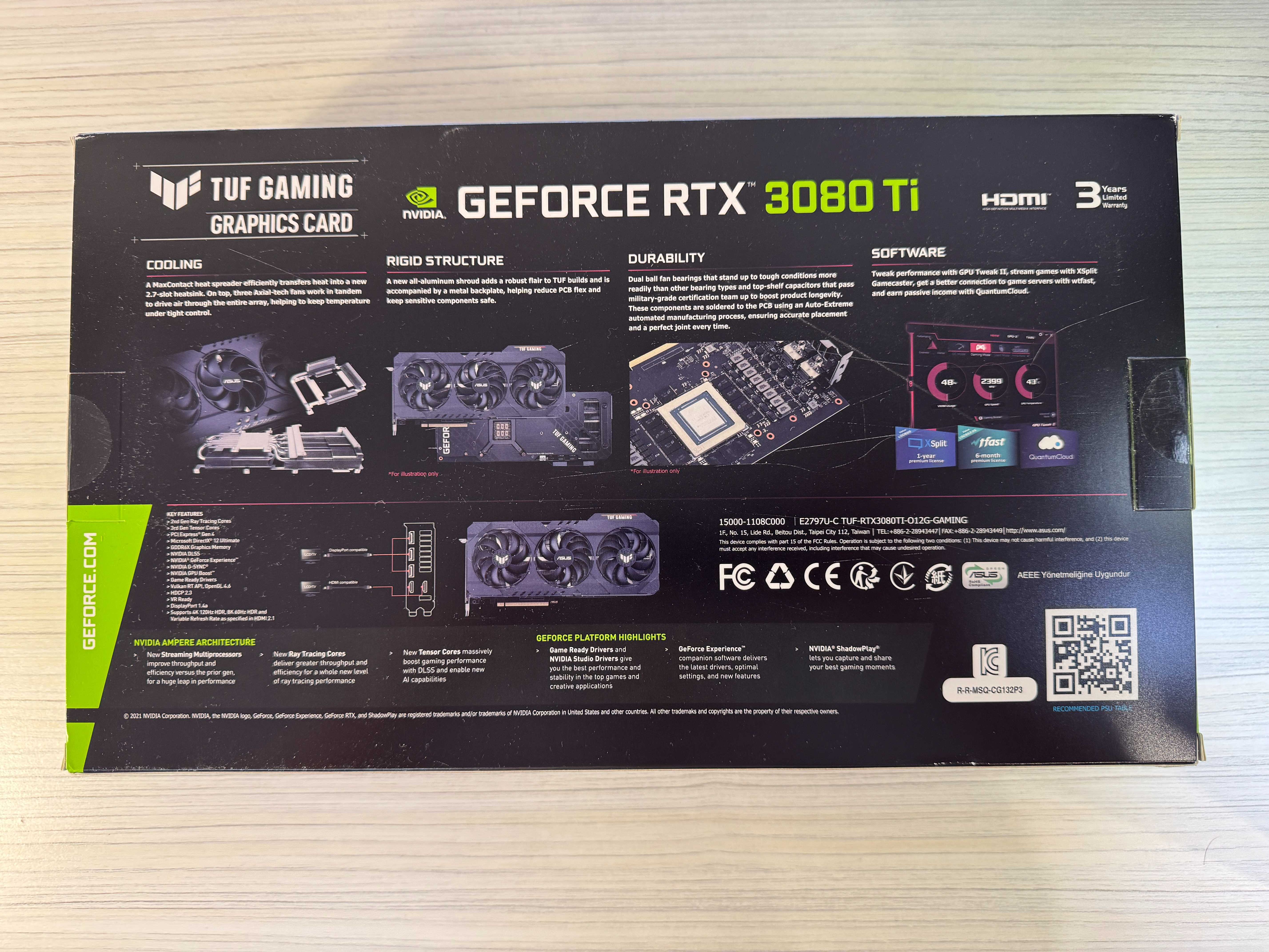 karta graficzna Nvidia Asus RTX 3080ti 12GB