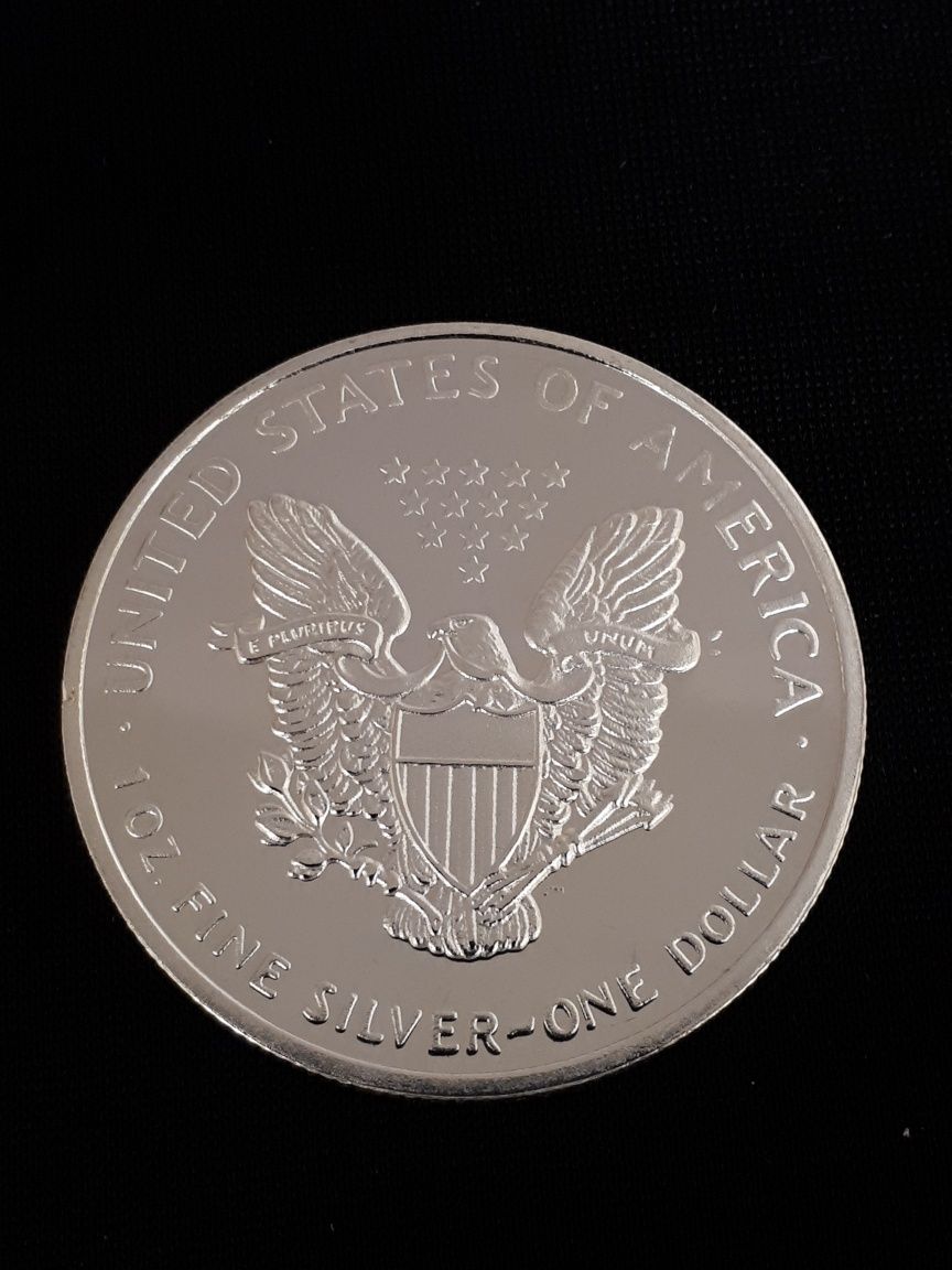 Сувенирная монета 1 доллар "Шагающая Свобода" подарок медаль жетон