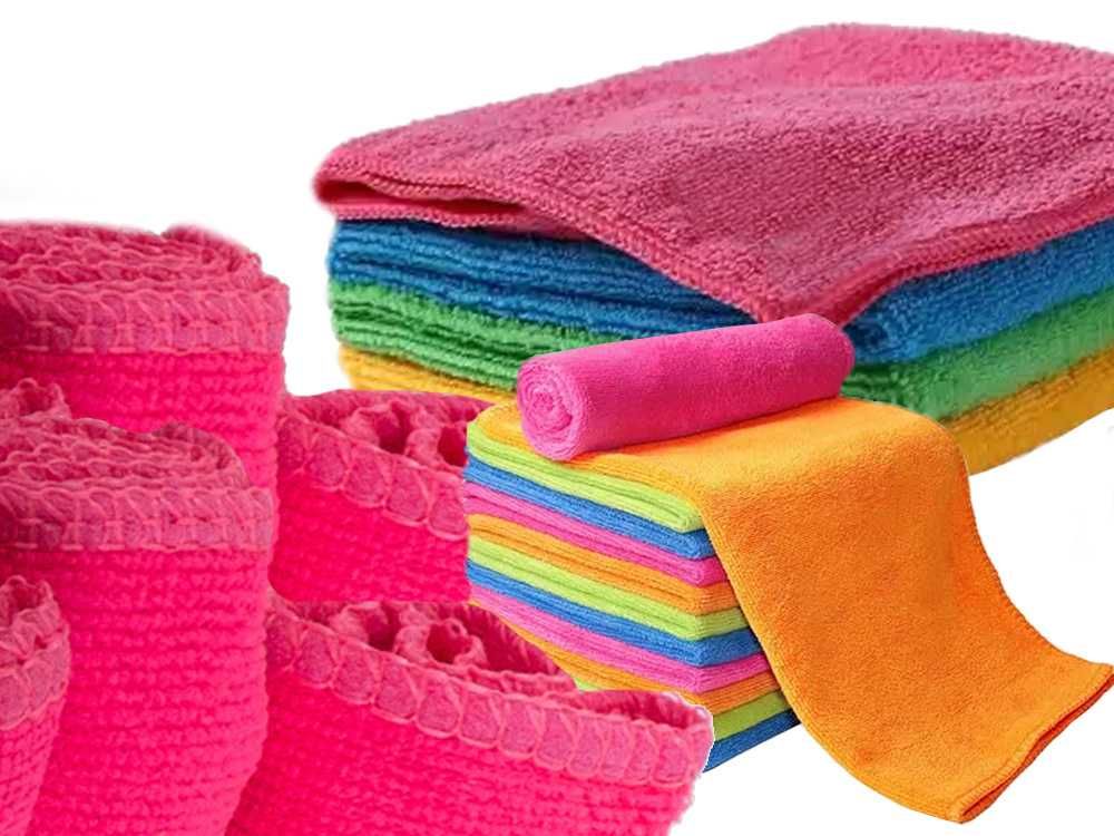 Ściereczki z mikrofibry ścierki mikrofibra do szyb zestaw 4 sztuki