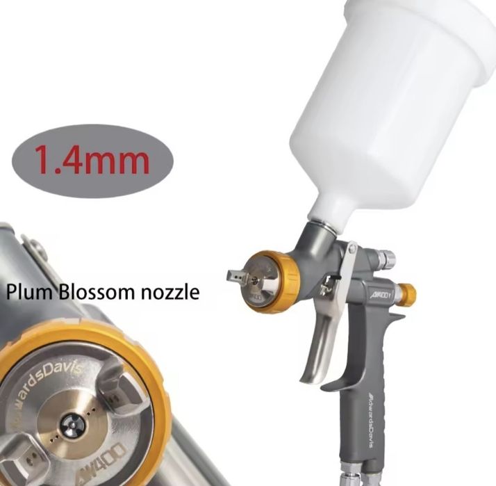 Краскопульт AdwardsDevis W400 HVLP,1.3 mm,1.4 mm з розрізною дюзою