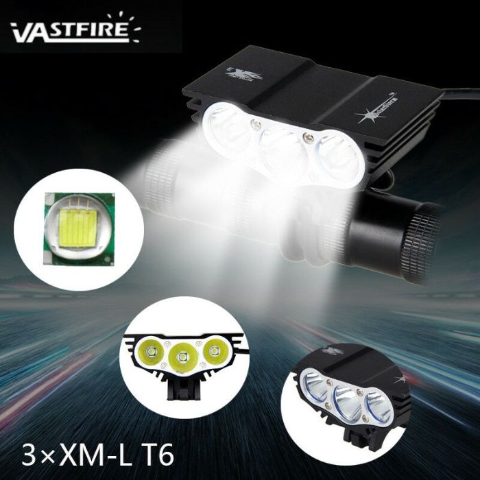 Kit de Luzes para BTT / Ciclismo - SOLAR STORM (Triplo LED)