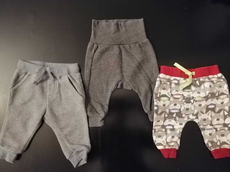 3 sztuki (ok 1,50zł /szt) ZESTAW Spodenki dla niemowlaka rozm. 56