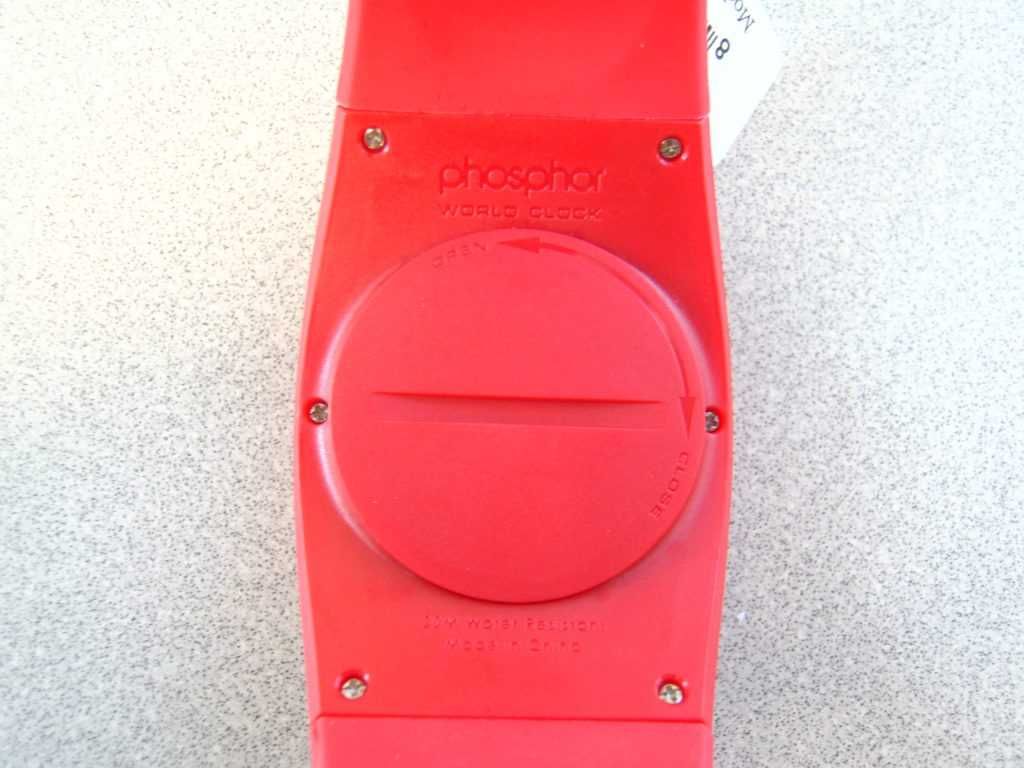 Phosphor World Time Sport Watch WP004 (Red)