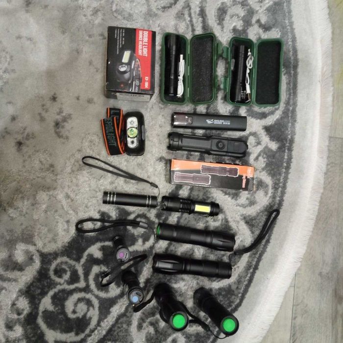 Фонарик Алюміній з Led- діодом T6 і акумулятором 18650 на 2000мАгодин