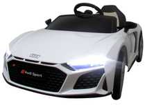 Audi R8 Sport Biały Auto Na Akumulator Eva Skóra Pilot