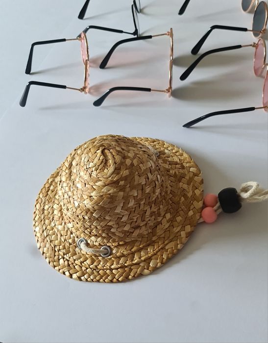 Kapelusz słomkowy dla psa