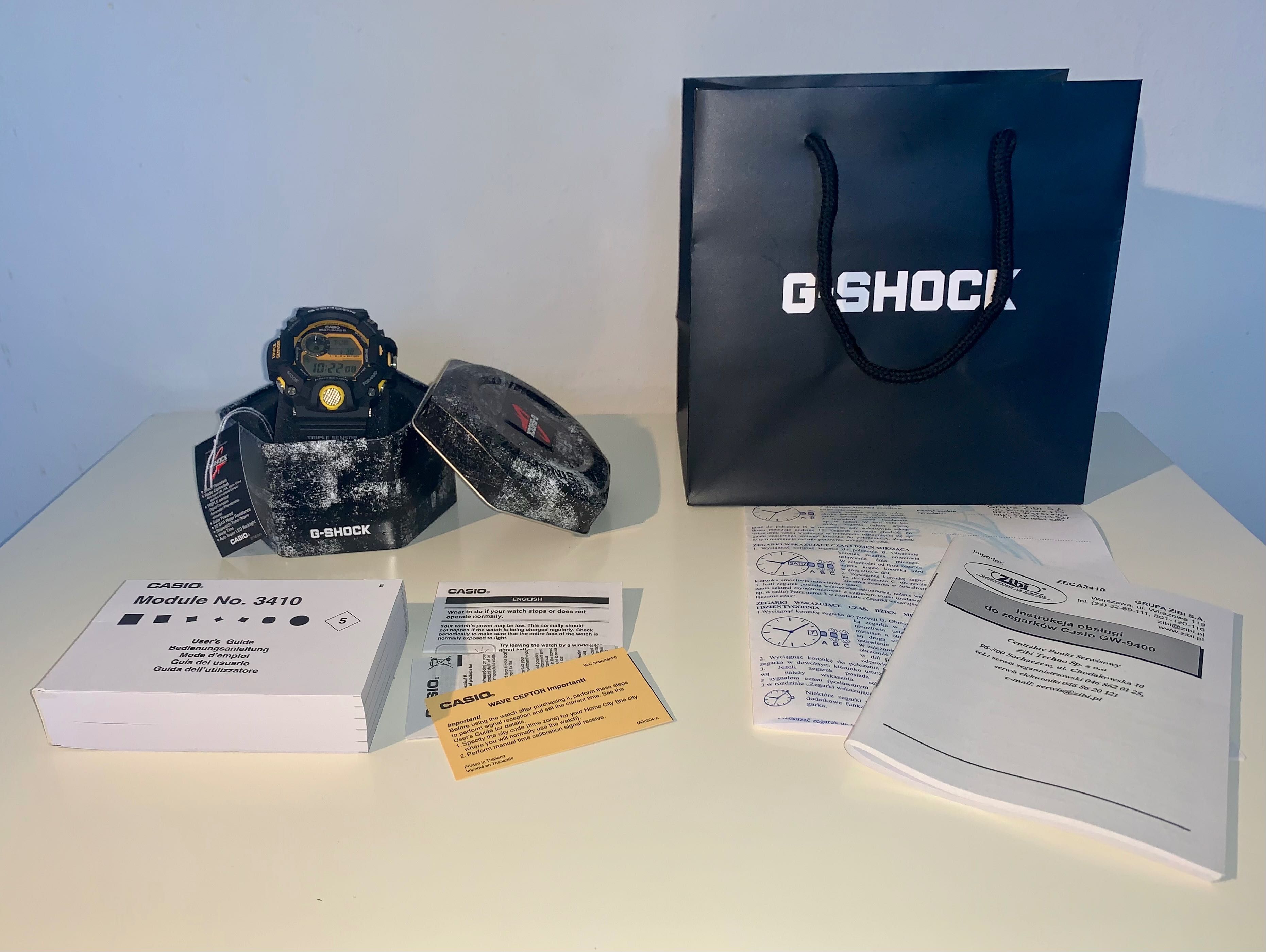 G-shock GW-9400Y-1ER Rangeman Zibi 3 + 3 lata gwarancja