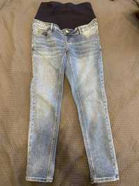 Spodnie jeansy dzinsy ciążowe Reserved z pasem ciazowym