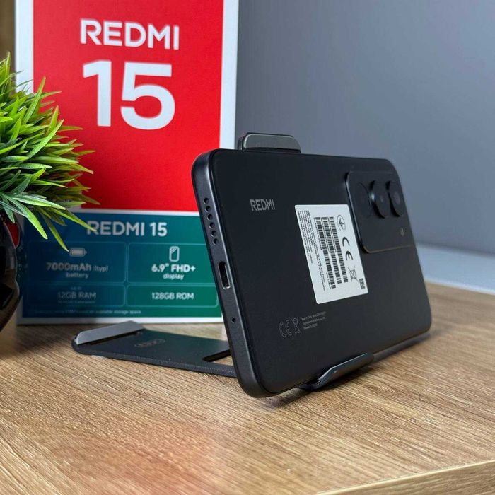 НОВИЙ Телефон Xiaomi Redmi 15 6/128Gb Black Купити Смартфон