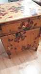 Dwie szafki nocne decoupage drewno