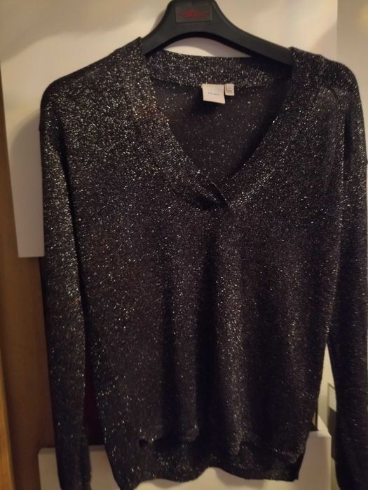 srebrna bluzeczka srebrna  -XS