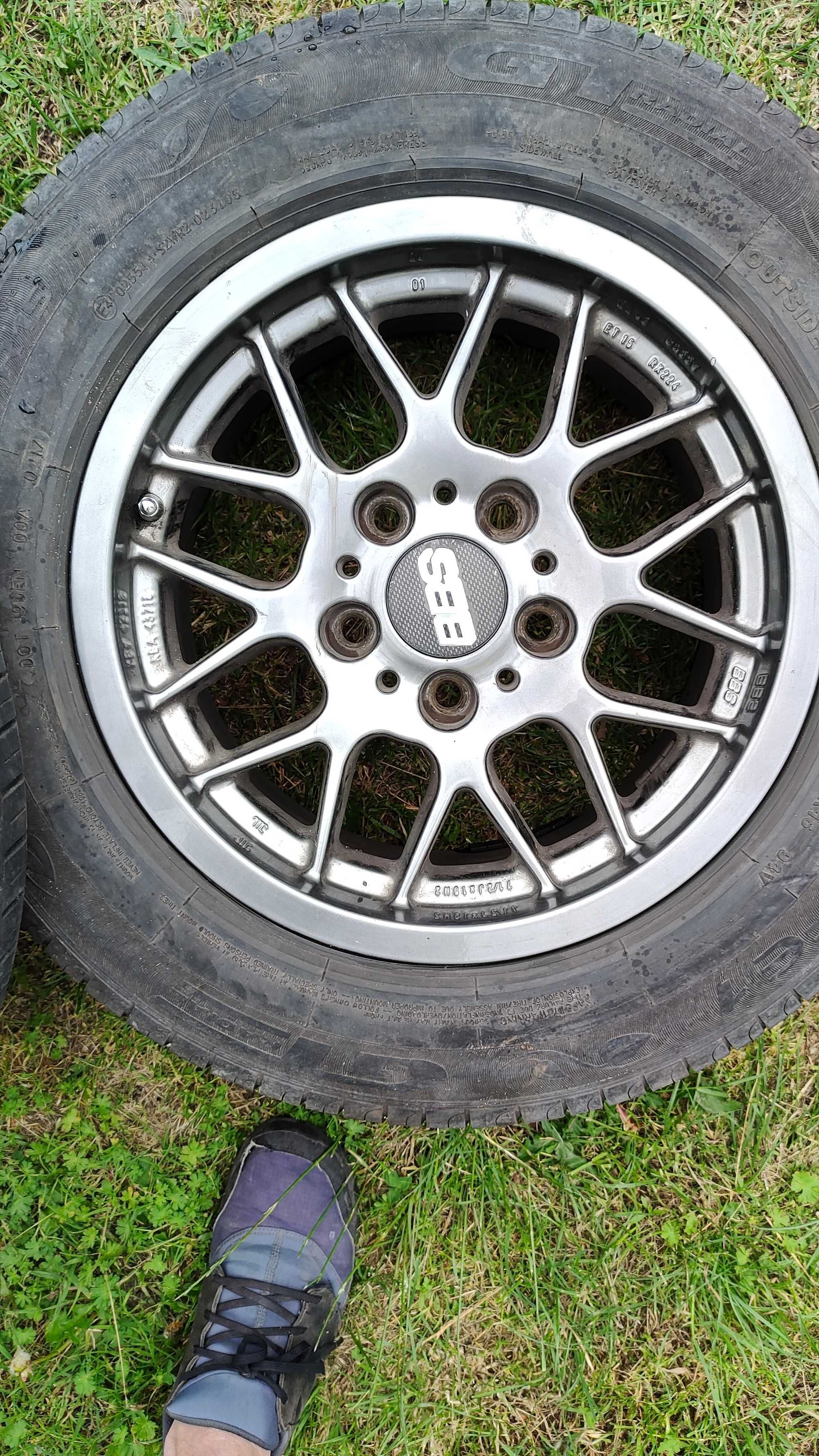 Alufelgi 15'' BBS  po renowacji +opony GT Radial (BMW E39 / 5x120)