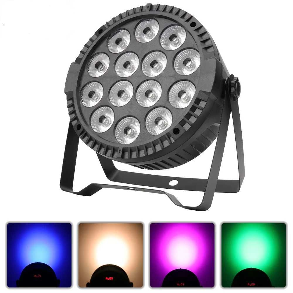 Reflektor Mocny PAR LED 14 x 10W RGBW 4 IN 1 Stroboskop DMX Dużo