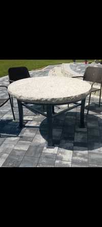 Stół ogrodowy blat granit