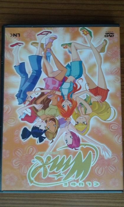 4 DVD's Winx usados apenas uma ou duas vezes