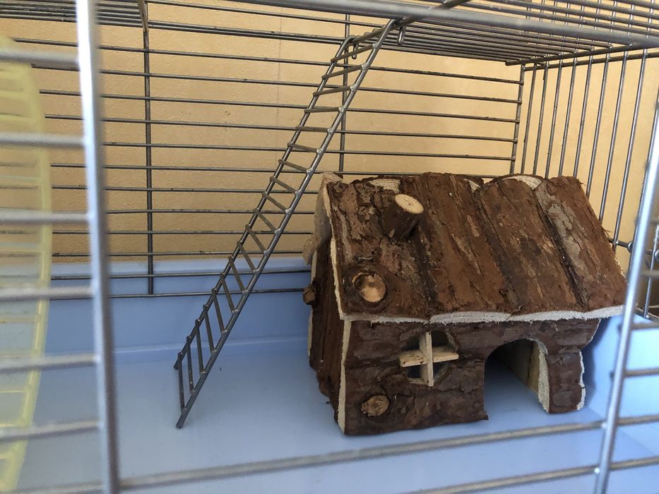 Клетка для грызунов "Природа" с домиком, поилкой и колесом