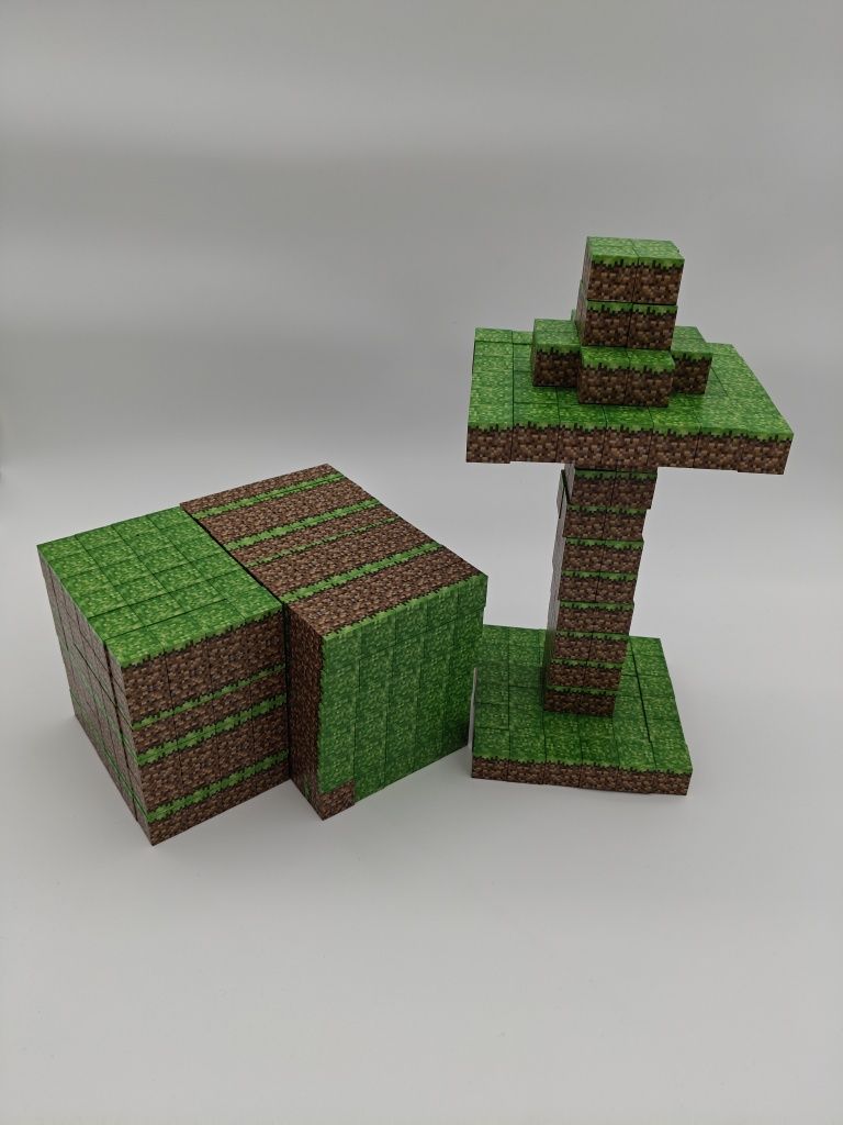 Магнитный конструктор Майнкрафт по штучно Minecraft блоки лего lego