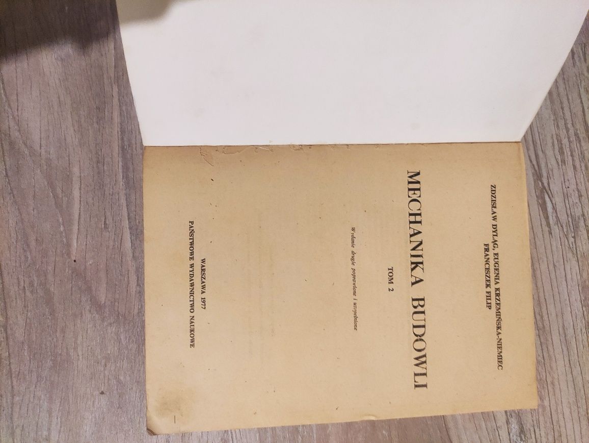 Mechanika budowli tom 2, Dyląg, Krzemińska-Niemiec, Filip