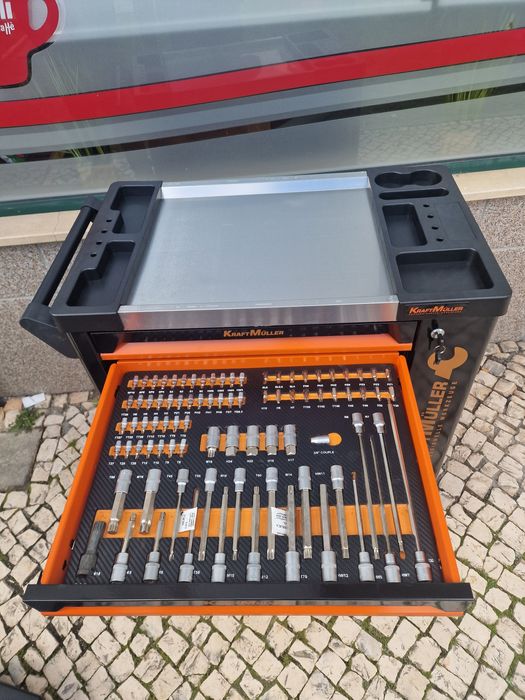 Carrinho de ferramenta de 7 gavetas 6 completas novo