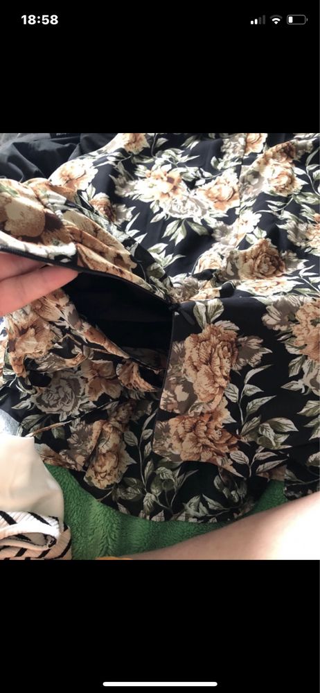 Vestido florido comprido shein