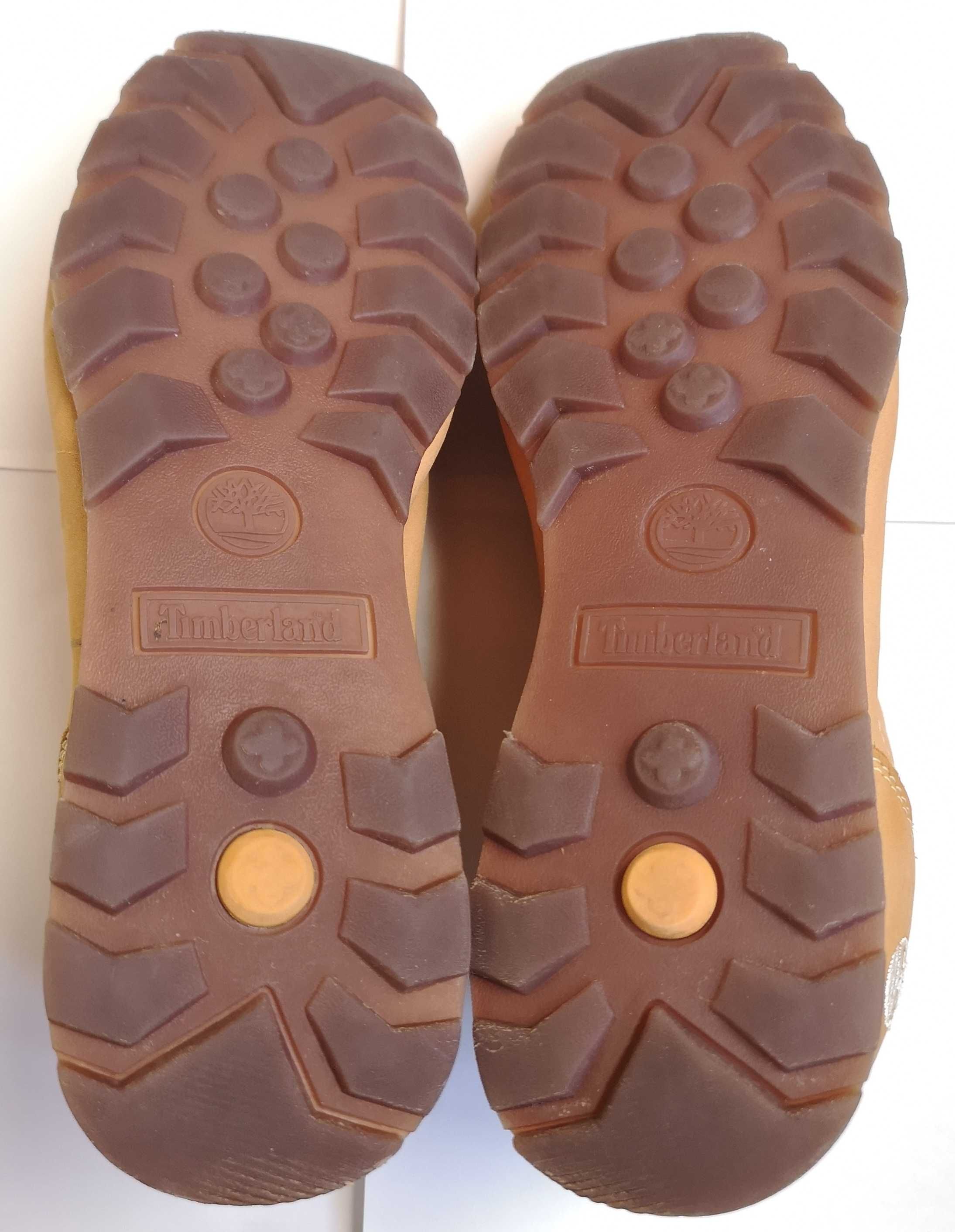 # Miodowe Buty Sneakersy Timberland - Prawdziwa Skóra - Unisex #