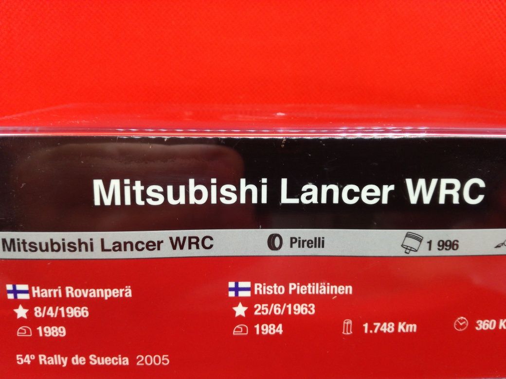 Miniatura 1/43 Mitsubishi Lancer WRC Rovanperä Rally da Suécia 2005